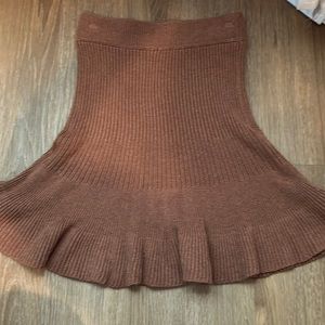 Free People Cocoa Heather Midi Skirt NWT